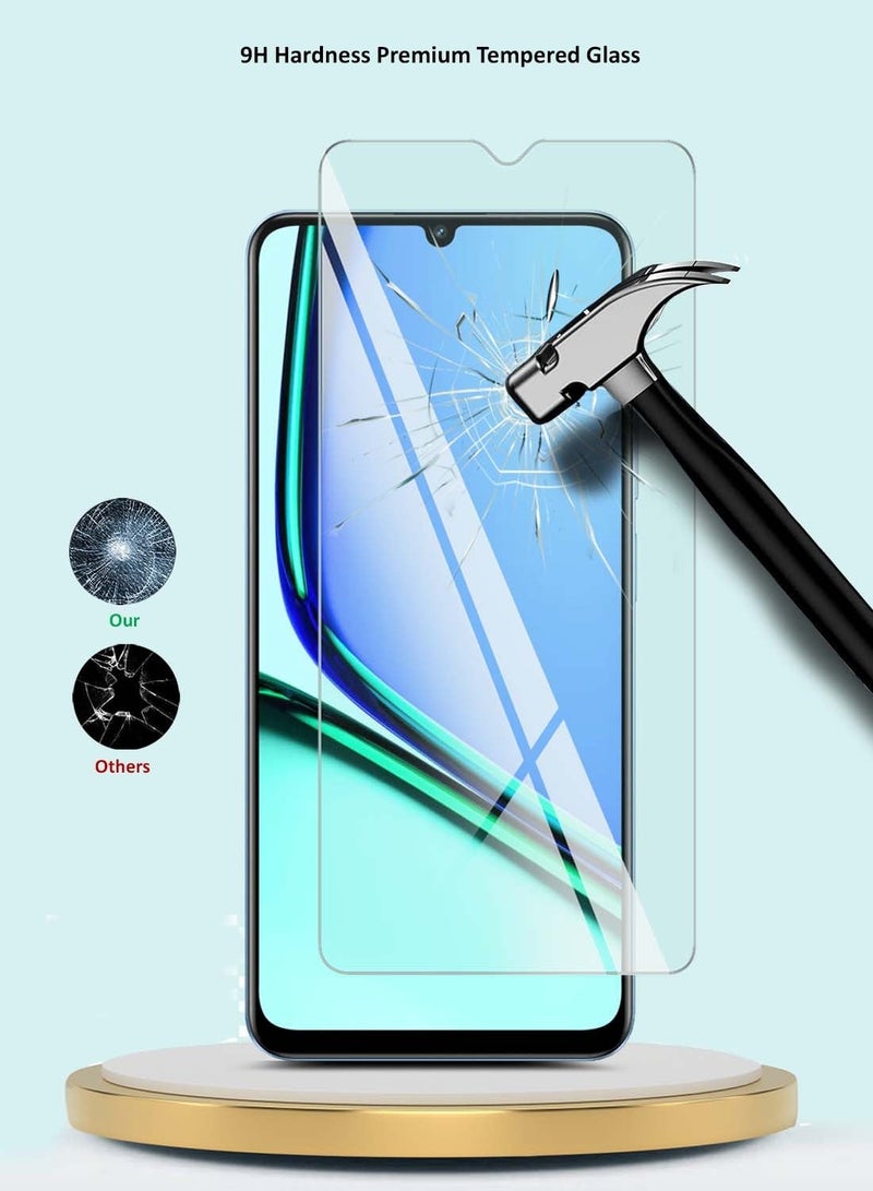 جيماكس Realme Note 60 4G 2024 Premium Series حواف منحنية 9H 2.5D واقي شاشة من الزجاج المقوى - شفاف - Image 2